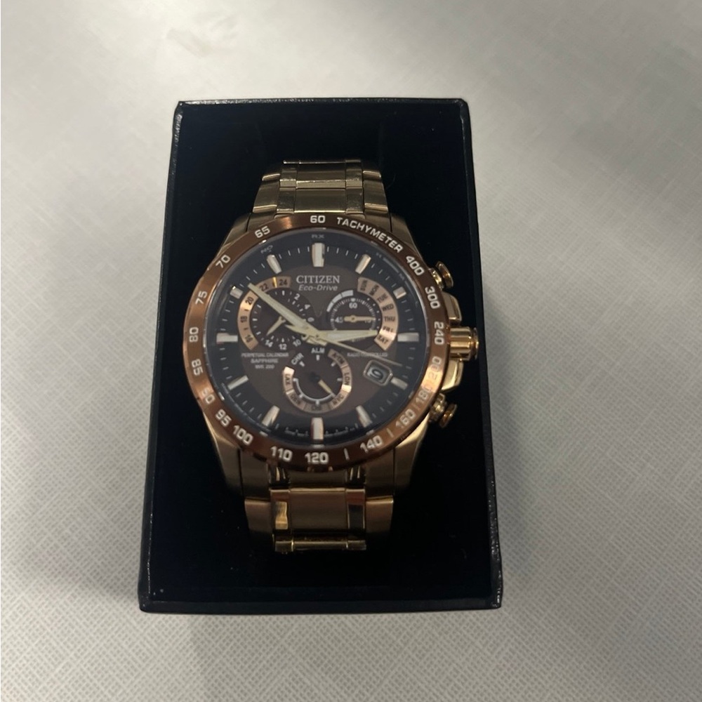 Citizens Solar Watch/Analog. Rose Gold,  E650-S086728